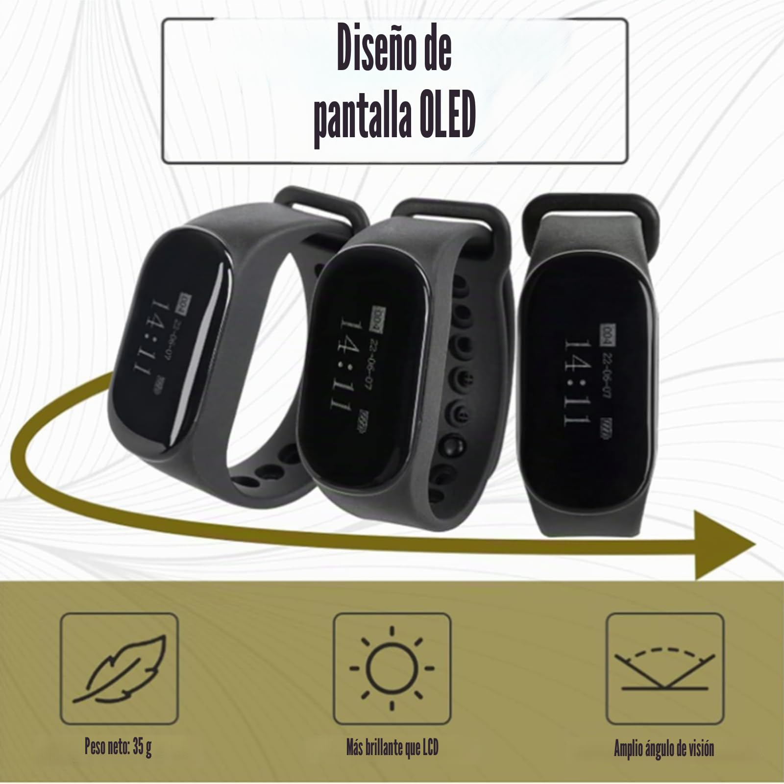 Retekess T128 Sistema de Llamadas Inalámbricas, Receptor Reloj Recargable | para Restaurante, Hotele, Bare, 300M Distancia, 48H, Impermeable IPX7, 7 Idiomas Integrados, Uno a Muchos