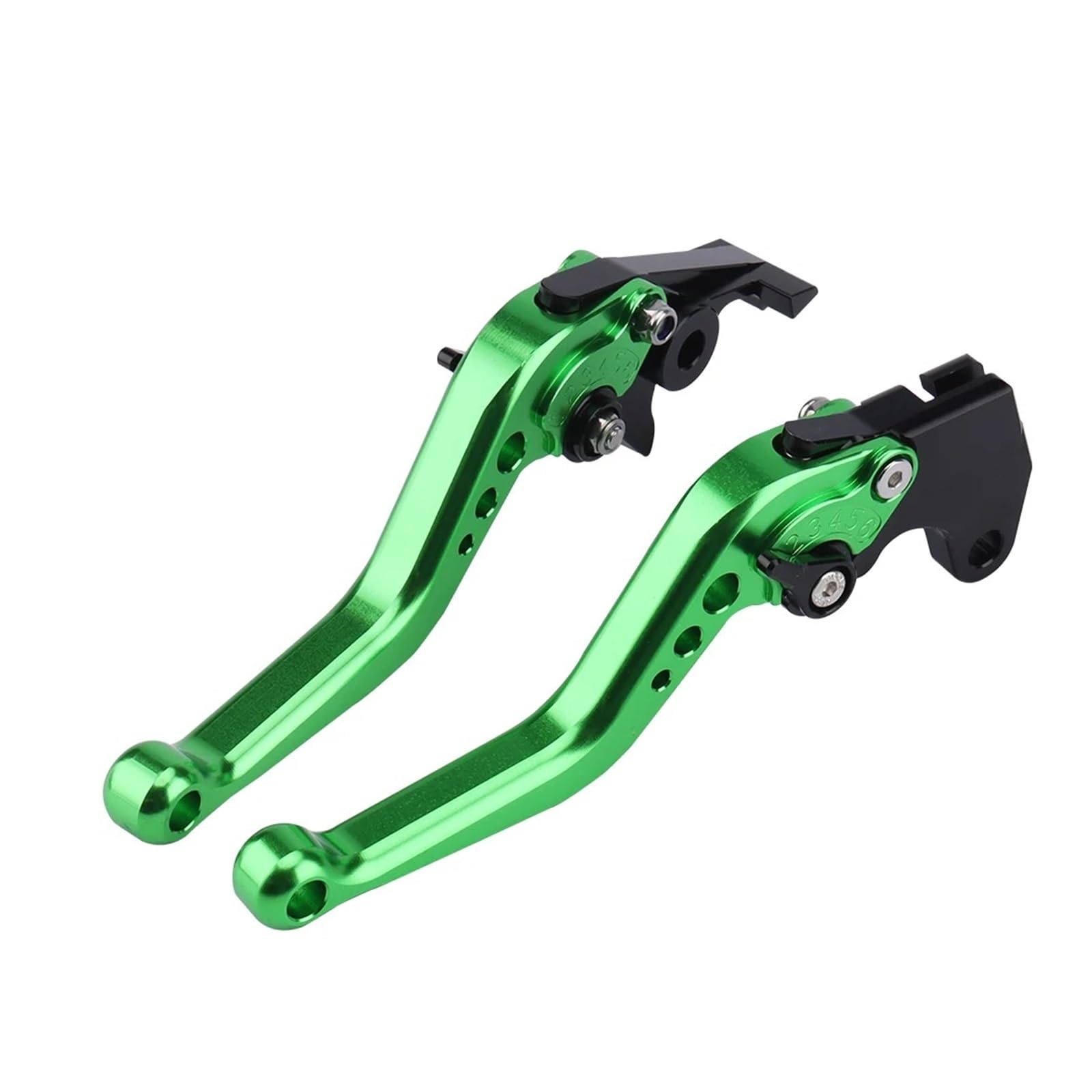 Hguvsjd for Kawasaki for Ninja 650R/ER-6F/ER-6N Z900 Z650 Motorcycle Long Short Handle Brake Clutch Lever Motorcycle Brake Lever(Short Green)