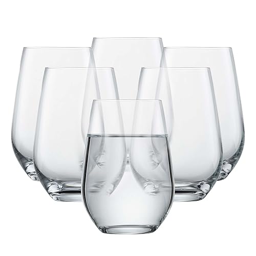 SCHOTT ZWIESEL Forté Universal Tumbler (Set of 6), Versatile Drinking Glasses, Dishwasher-Safe Tritan Crystal Glasses, Made in Germany (19 Ounce)