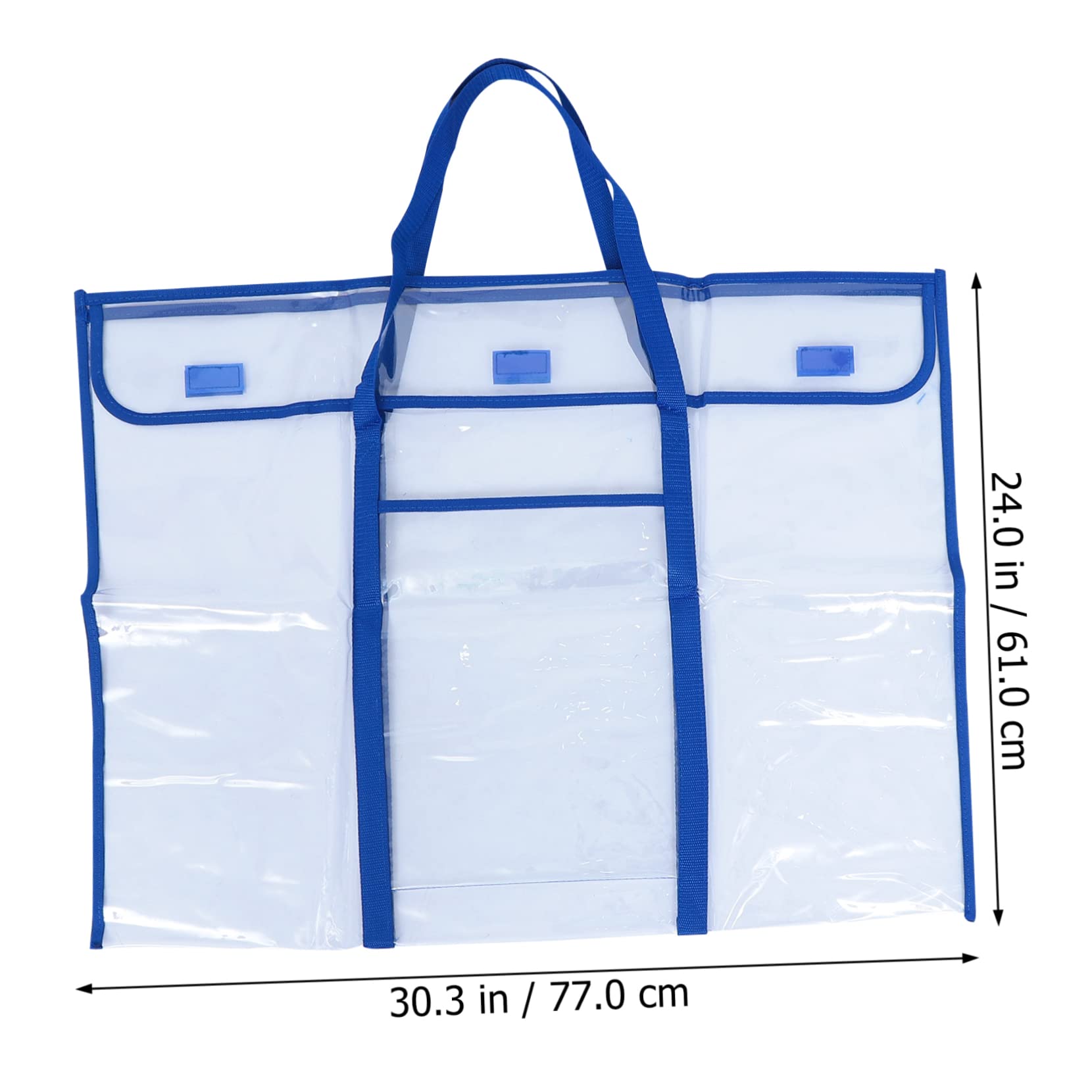 LIFKOME Art Portfolio Bag Large Tote Bag Straps 2-in-1 Storage Solution for Bulletin Board and Classroom Items