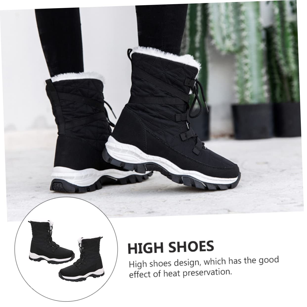 botas de nieve escarpines mujer bota mujer shoes for woman bota botas de zapatos de invierno para botines de nieve botas calientes de Black