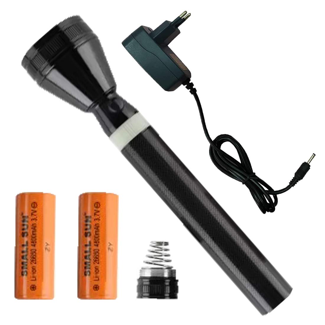 SMALL SUN Ultra Bright LED Alloy LED Rechargeable Torch Waterproof Splash 100mtrs Real Range Distance with Drop Resistance Protection (B08WWVM8G6) Amazon Price History, Amazon Price Tracker