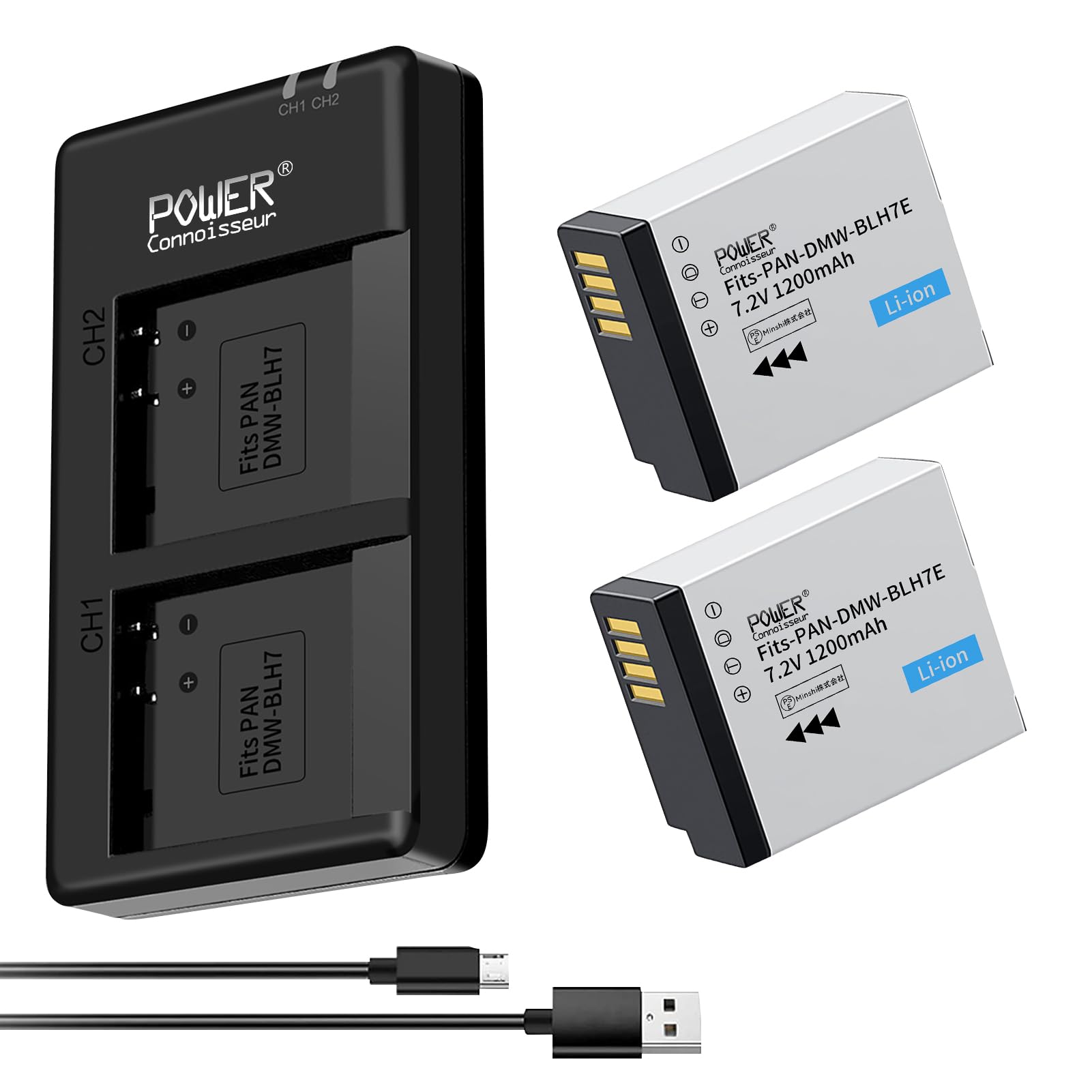 Amazon | 「Power-connoisseur」 Panasonic DMW-BLH7E 7.2V 1200mAh