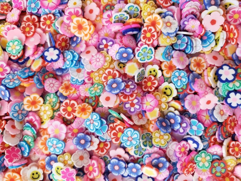 Kavya Craft Present 3D Fimo Slices Mixed Flower Fimo Slice Tips Decoration Fimo Slices Clay Stickers Rods Gel Tips Nail-Art Manicure, Assorted Colour, 500PCS-picture-11