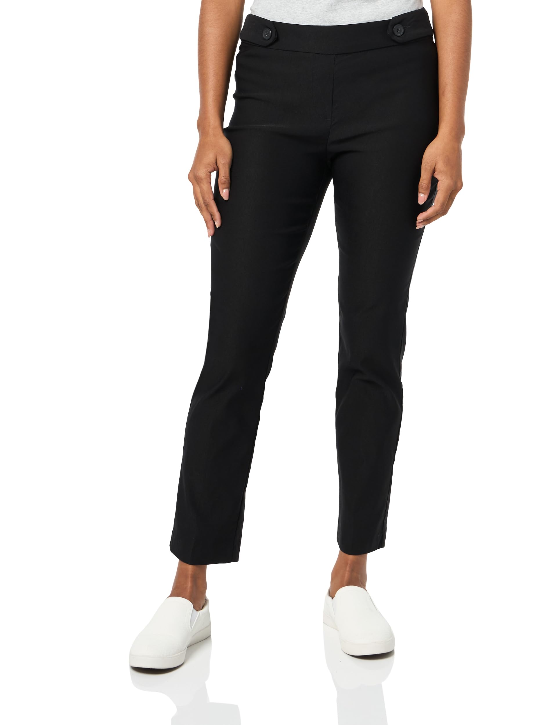 Briggs New York Womens Luxe Millenium Pull on Straight Leg Magic Pant