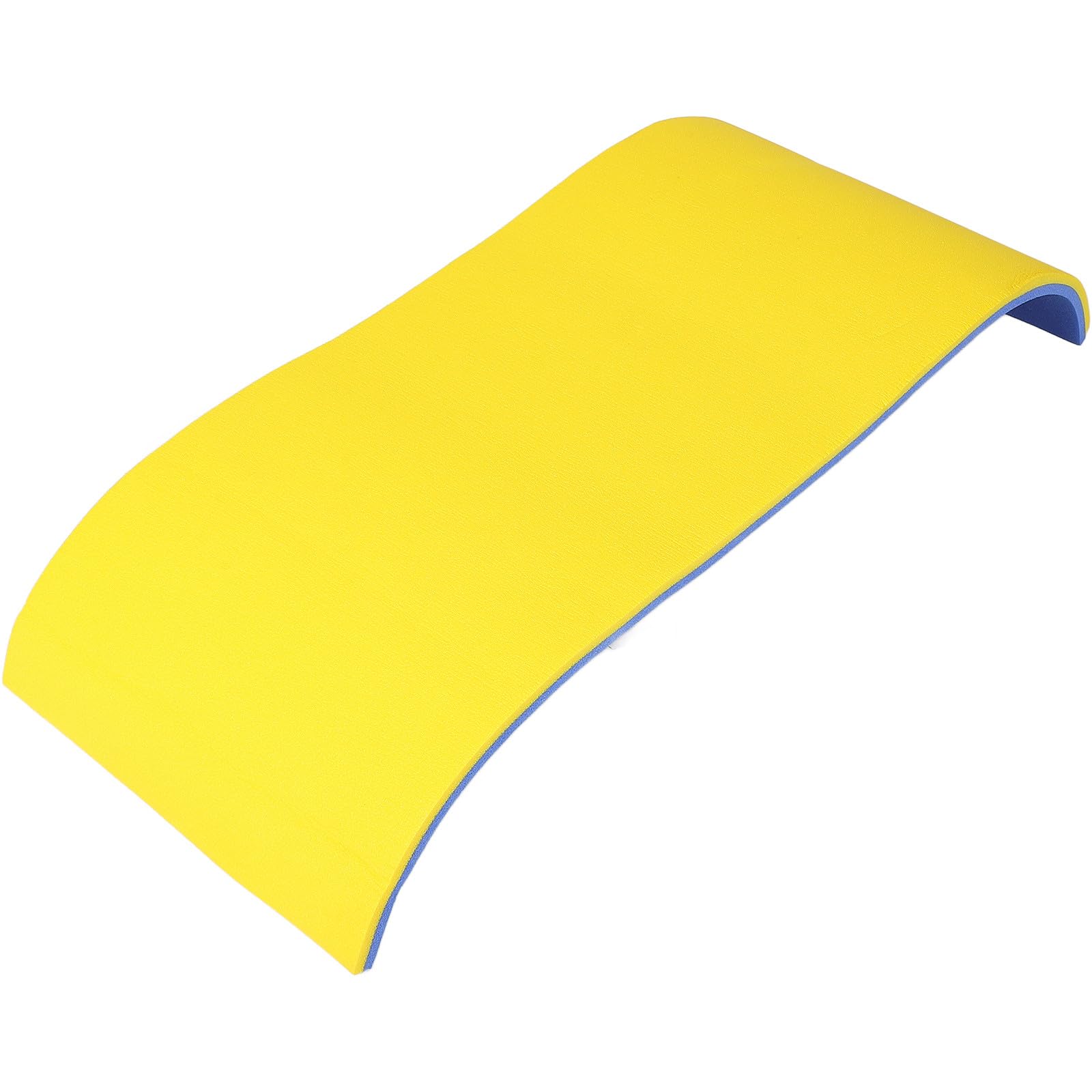 Ciieeo Colchoneta Flotante de Espuma 110x40x2,2 Cm Doble Capa Azul y Amarillo para Piscina, Plataforma Acuática Adultos, Tabla de Natación y Estera Flotante para Actividades Acuáticas