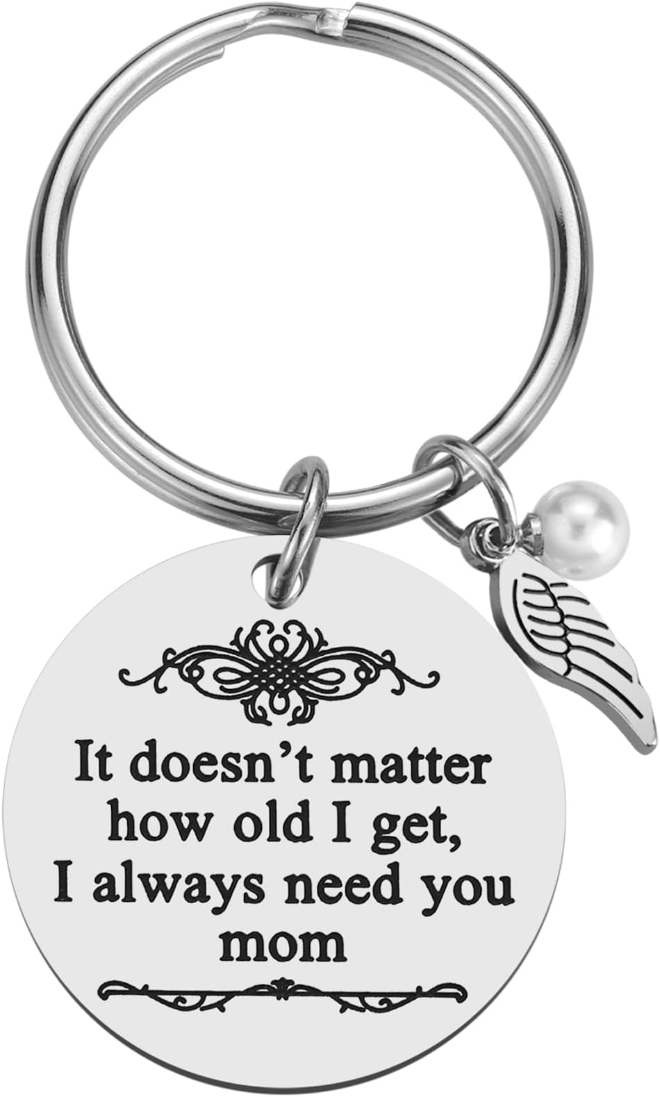 iJuqi Mother's Day Gifts from Daughter Son for Mom Birthday Valentine's Day Christmas Gifts Mom Keychain Mother Keyring