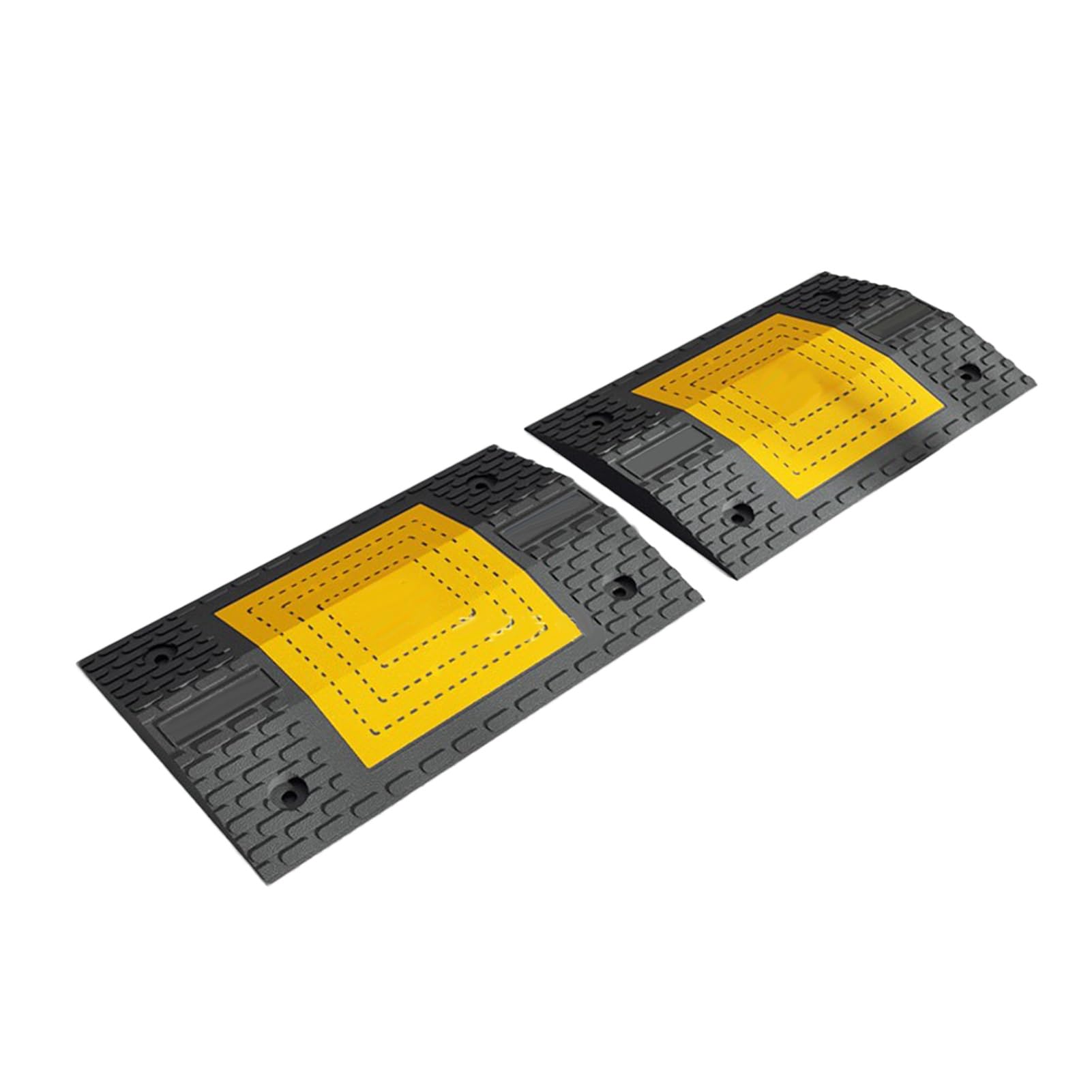 2 Pack,Speed Ramps,Rubber For Asphalt Concrete Gravel Driveways Indoor And Outdoor