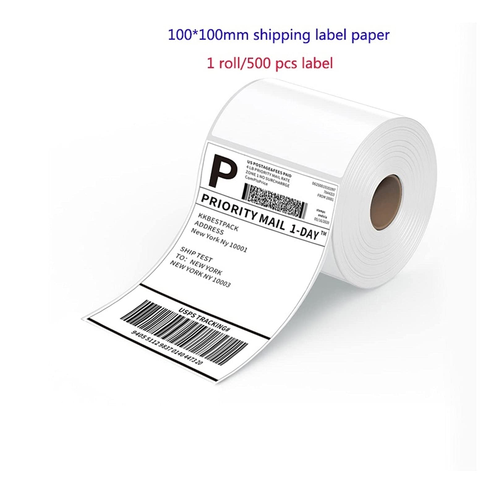 urządzenie do tworzenia etykiet, Miniaturowa drukarka etykiet Drukarka 4x6 wysyłkowa Komercyjna bezpośrednich Kompatybilna z(2 Roll Paper)