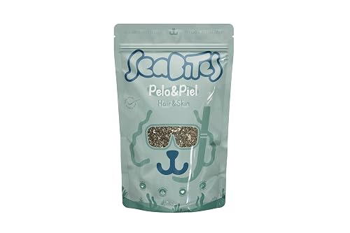 SeaBites Pet Care - Pelo&Piel Hair&Skin, Suplemento Natural para Pelo y Piel de Mascotas, con Lechuga de Mar…