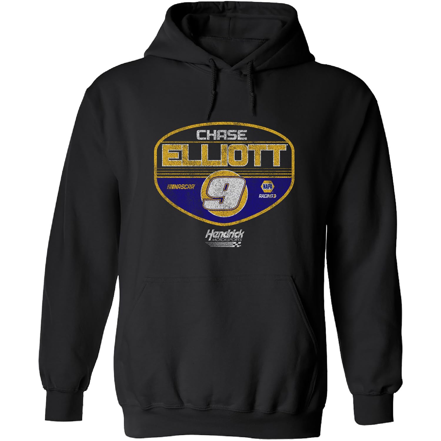 Checkered Flag Sports Chase Elliott 2024 Shield #9 NAPA Racing Hoodie Outerwear Sweatshirt Black