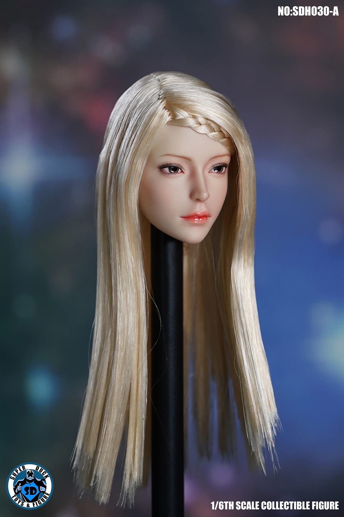 1/6 女性ヘッド（金髪ロングヘア）SDH030A Amazon.co.jp: [Tbmodel ] SUPER DUCK 1/6 フィギュア用 美少女