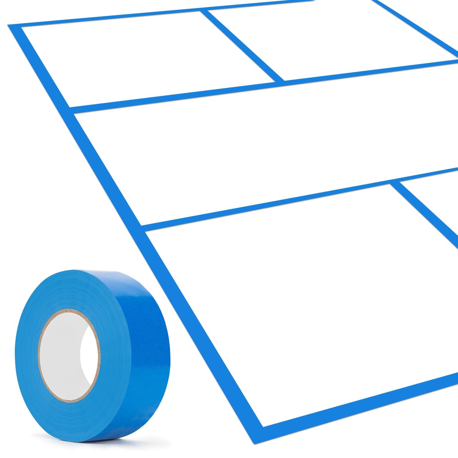 230 FT Outdoor Pickleball Court Tape, Pickleball Lines Tape for Indoor & Outdoor Court, Such as Badminton, Tennis, Basketball, or Pickleball Court, Pickleball Court Marking Kit, 2" x 77 Yd Blue Tape