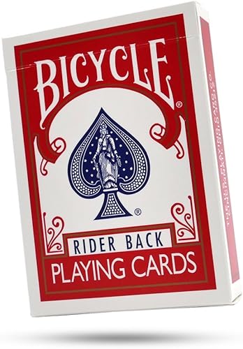 Miniatura 3 de Baraja de cartas mágicas con bicicleta con parte trasera color rojo