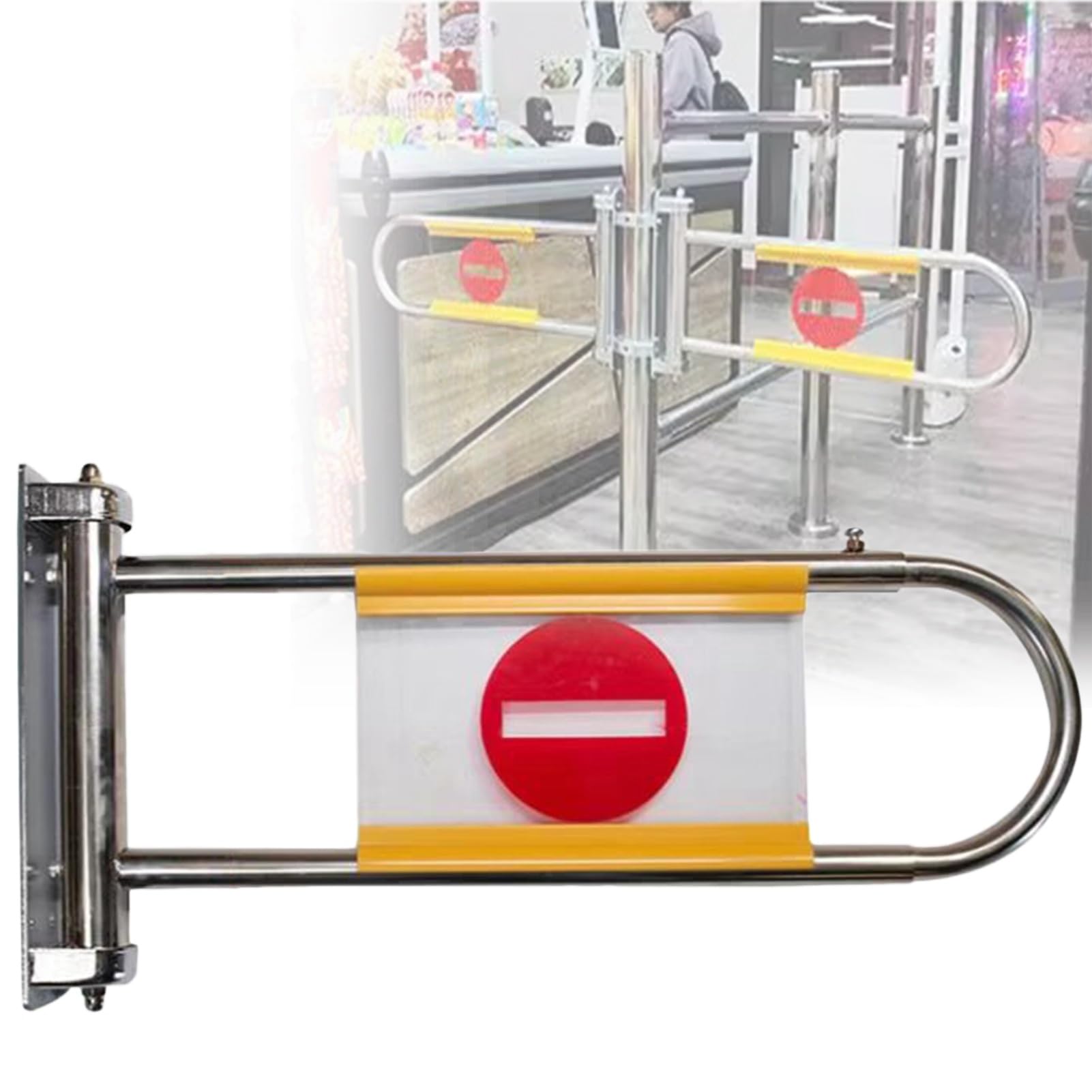 Porte de sécurité de caisse de marché automatique acier 55-80CM