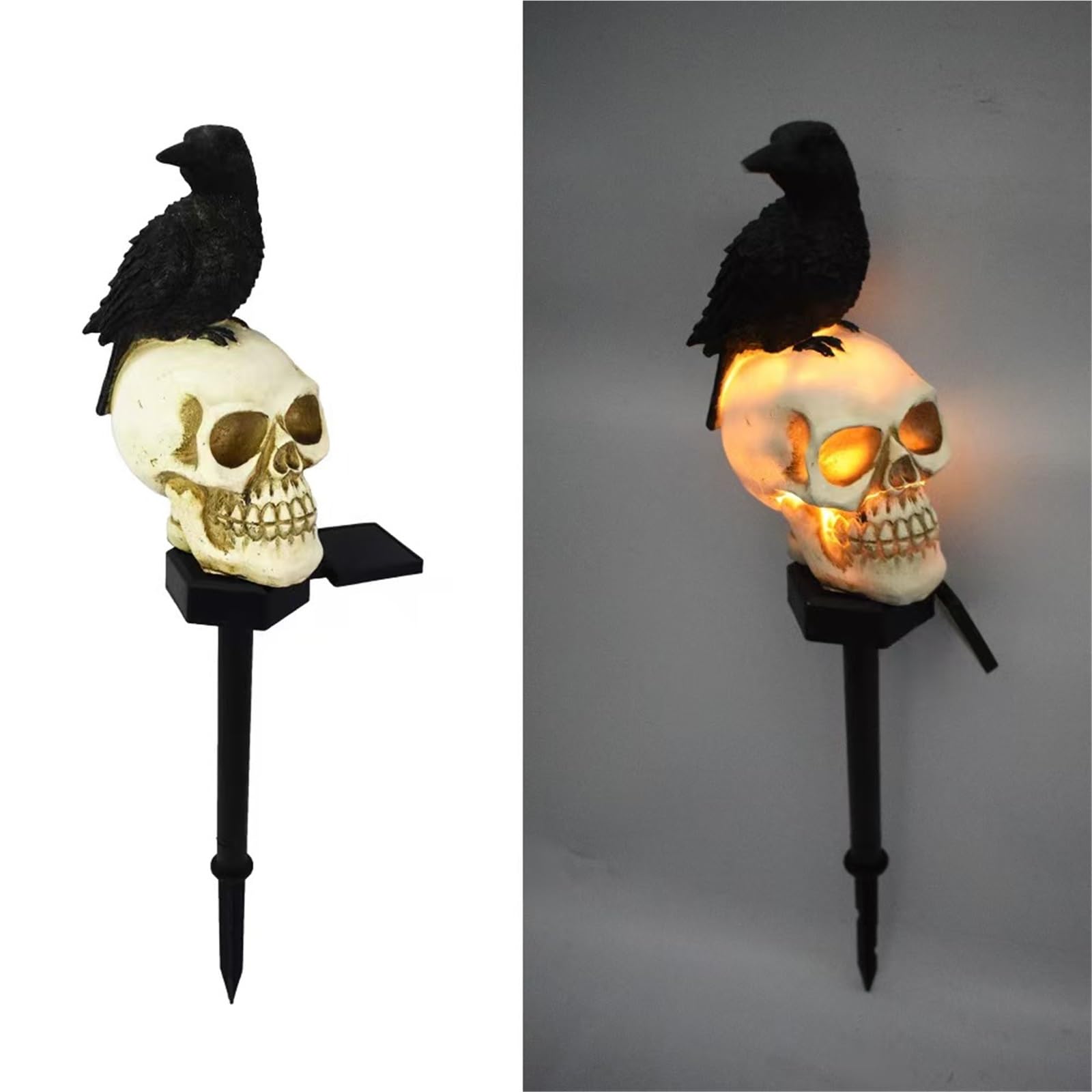 Halloween Decorations, Skeleton Ghosts, Pumpkins, Ghost Decorations, Luminous Statues for Indoor and Outdoor Holiday Parties(Color1,4PCS)