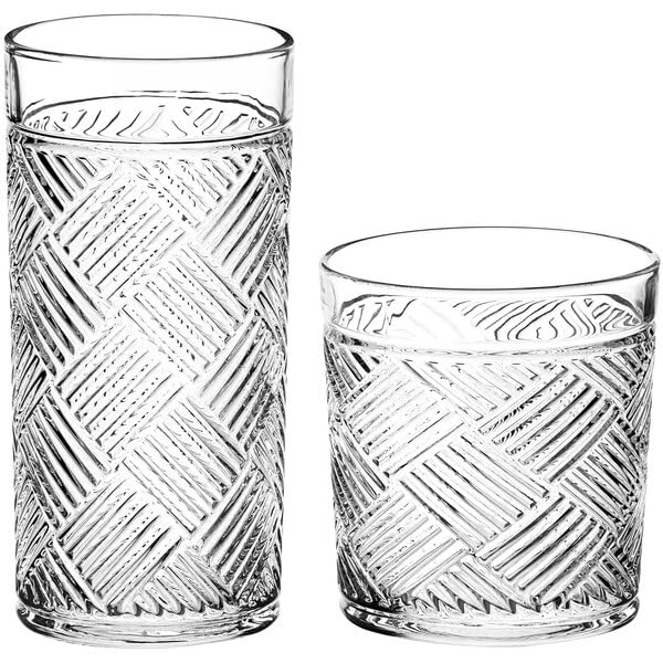 Zion Rocks and Highball Glass Set 24 Piece 11 oz and 12 oz