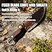 TIANYUE-FONG Fixed Blade Hunting Knife, 8.6-Inch 4CR13 Steel Full Tang Sharp Blade, Fixed Blade Knife with Sheath for Outdoor Camping, Hunting, Bushcraft, Hiking and Tactical Survival