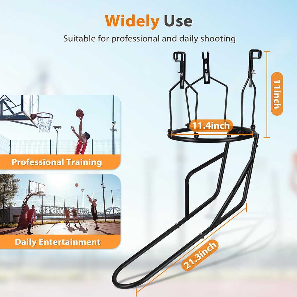 Basketball Rebounder, Basketball Trainingsgerät, Premium Zubehör für ernsthaftes Training, kompatibel mit Standard Körben und Systemen