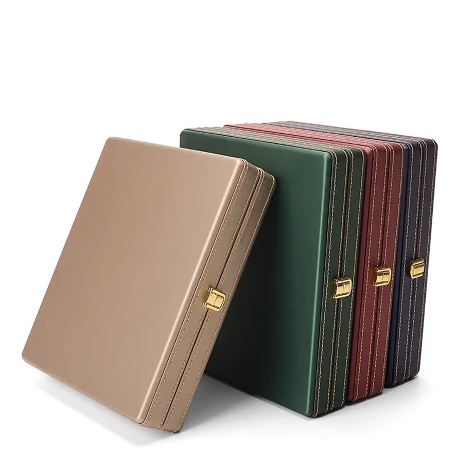 Wyświetlacz naszyjnika biżuteria kolczyki naszyjnik uchwyt wisiorek stojak wystawowy metalowy aksamitny organizer taca (brązowy 28,5 * 24 * 6 cm)