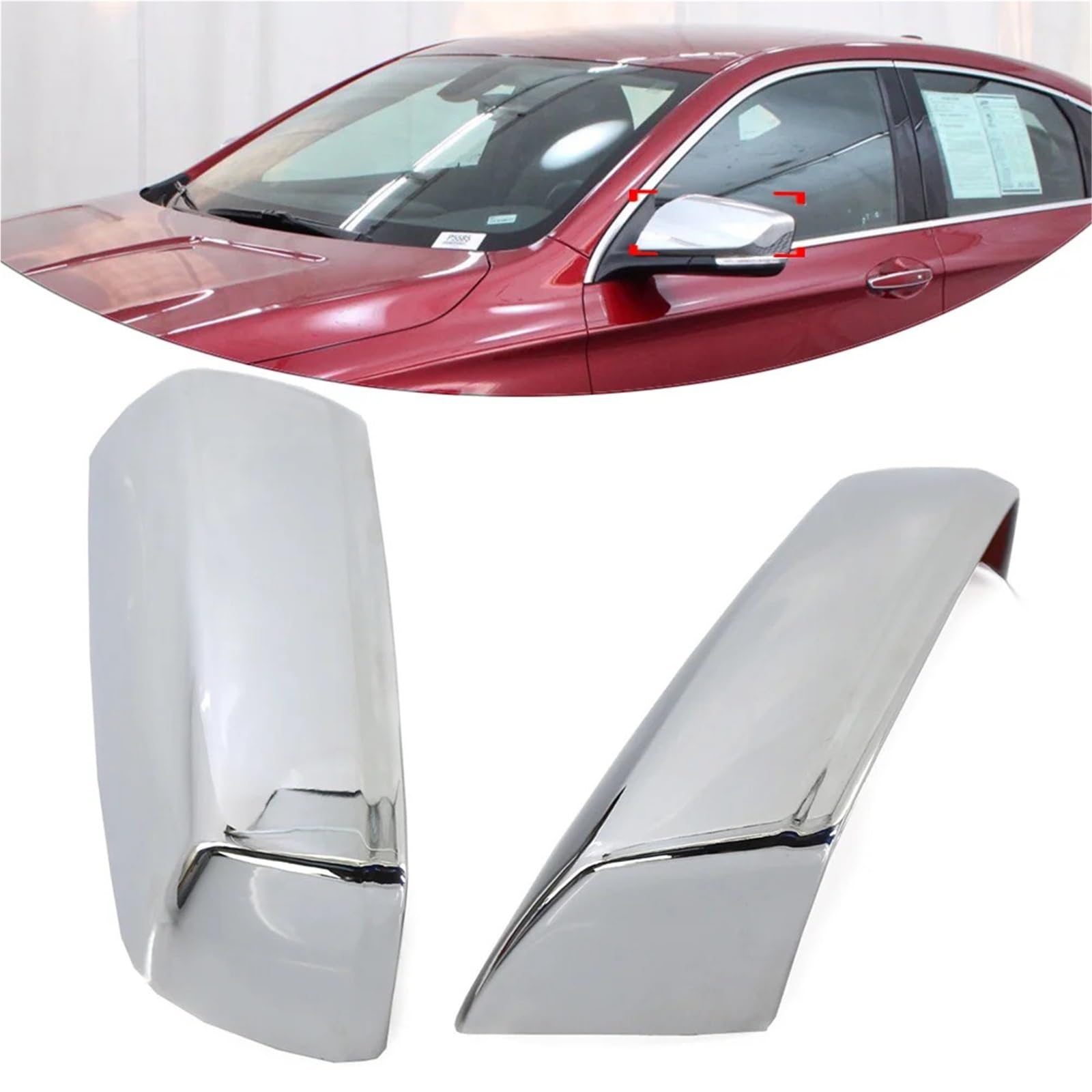 Osłona lusterka bocznego 2 sztuki chromowanych osłon na lusterko wsteczne do samochodu marki Chevy Impala z lat 2014-2020