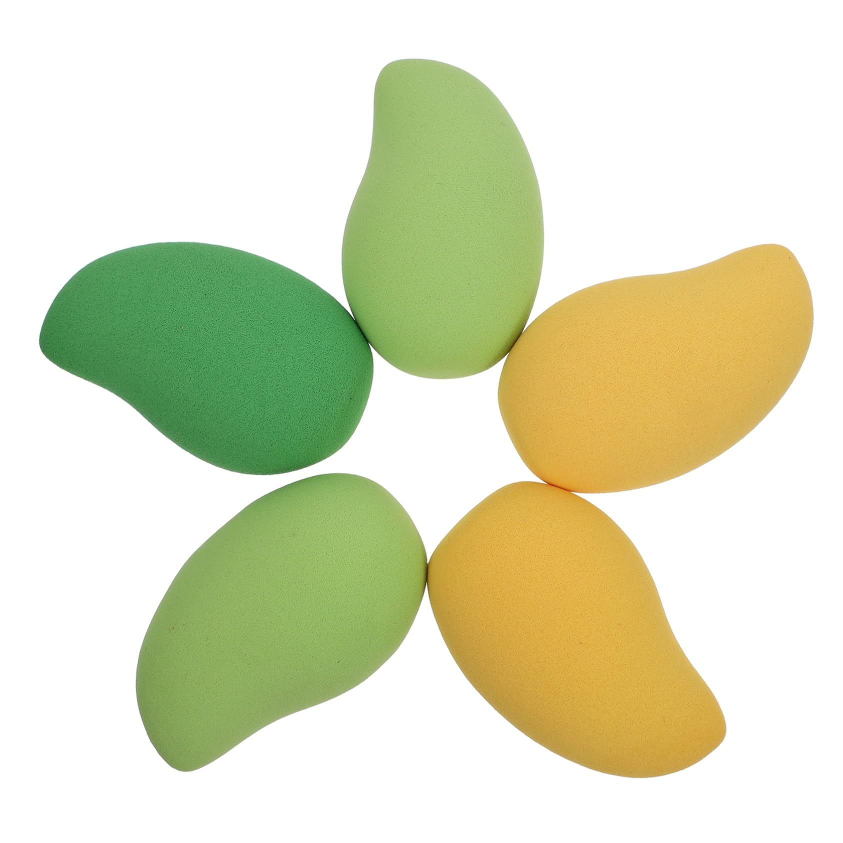 Healeved 5Pcs Non Shaped Makeup Sponges Dual Use for Application Soft Texture for Loose Powder for Foundation Finish