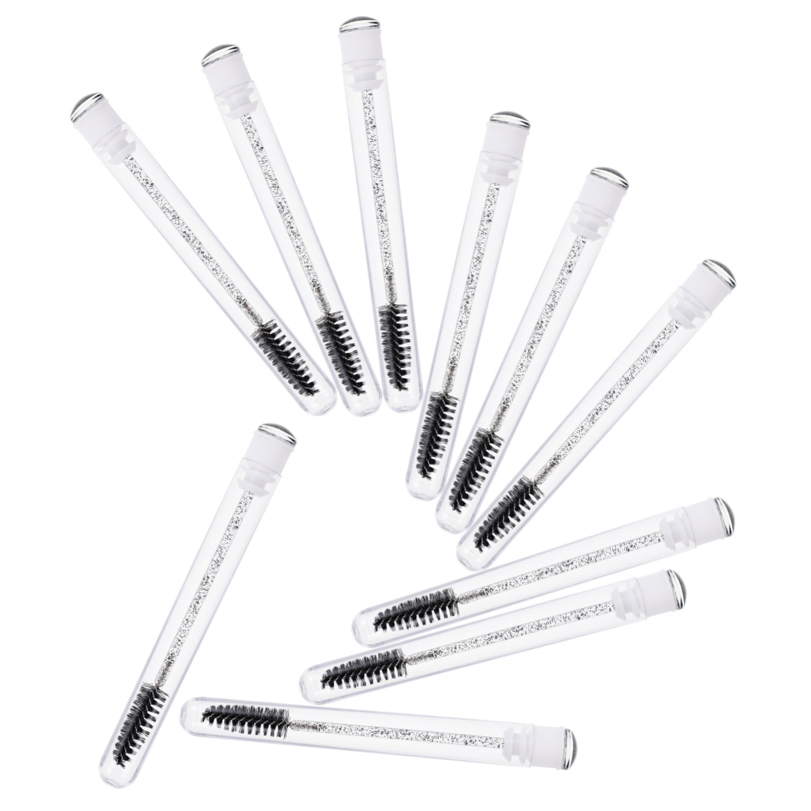 VICASKY Mascara Brush Set 10pcs Disposable Eyelash Brushes Lightweight Portable Great Present for Ladies