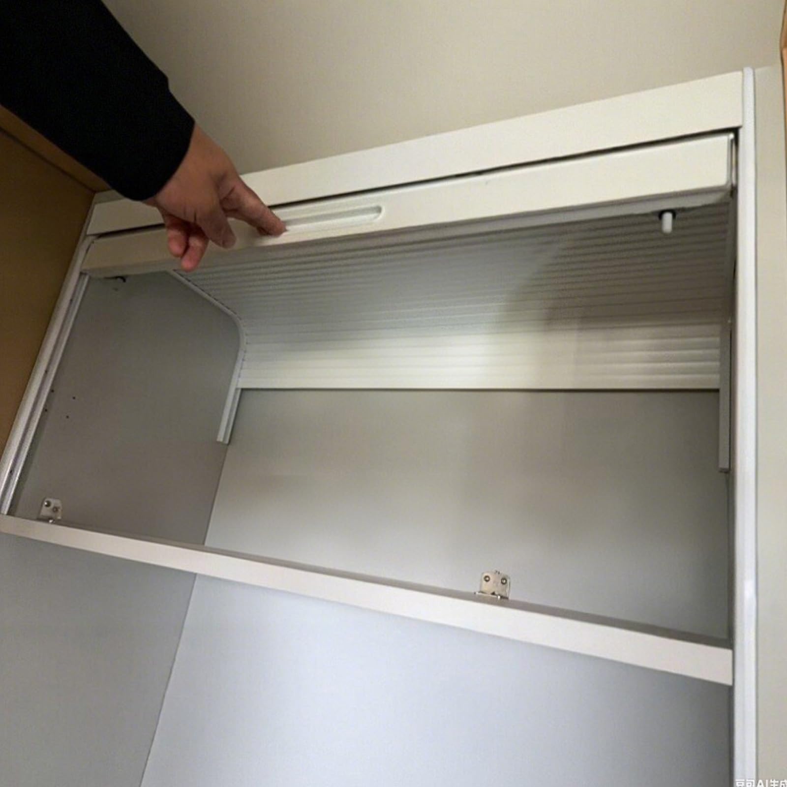 Porte de placard rétractable pour optimiser le rangement de la cuisine moderne