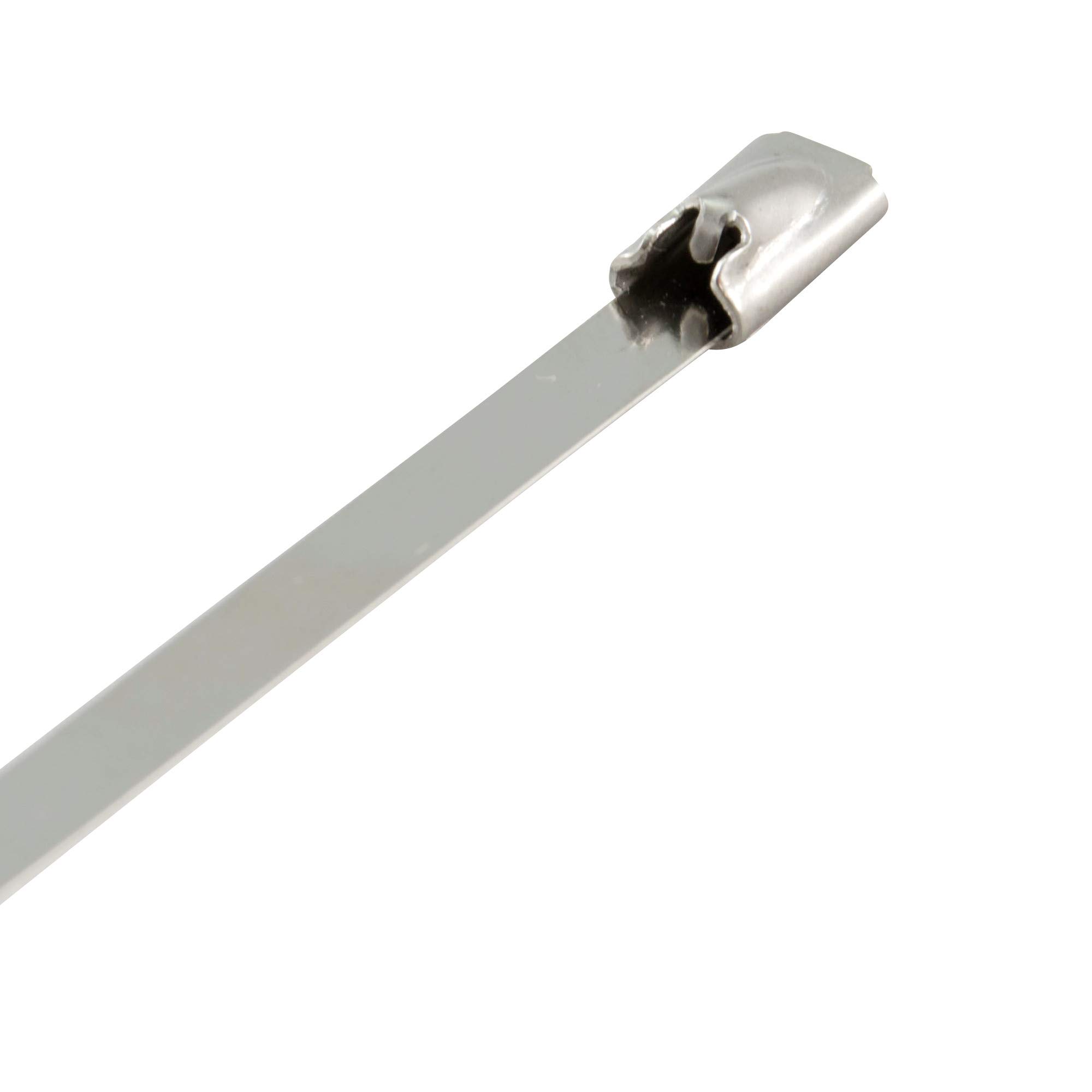 10 Edelstahl Kabelbinder V2A – 330 Mm Lang, Hitzebeständig, Für Hitzeschutzband & Kabel