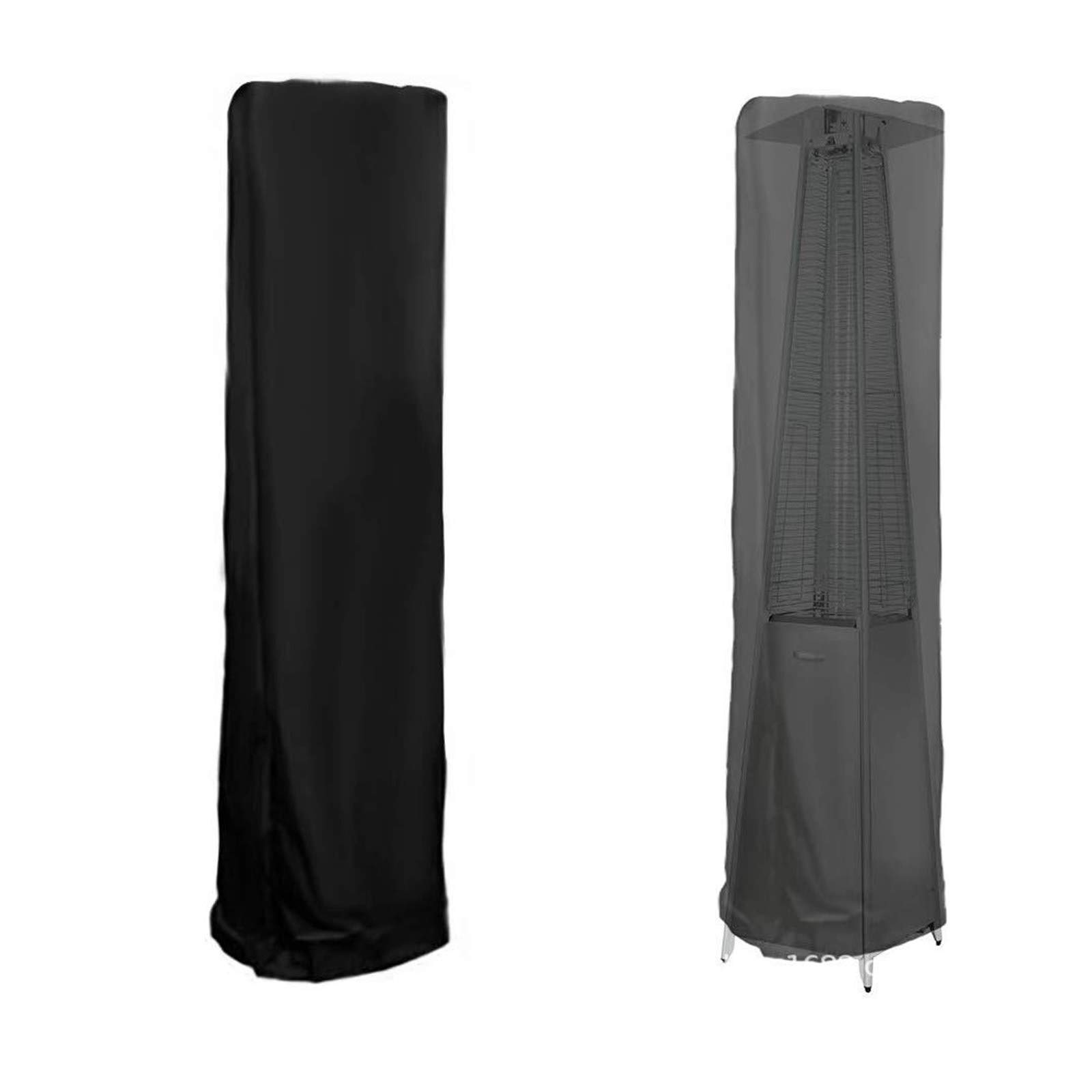 Housse Parasol Chauffant TARTIERY - Polyester Imperméable 53x61x221cm - Protection Terrasse Contre Intempéries