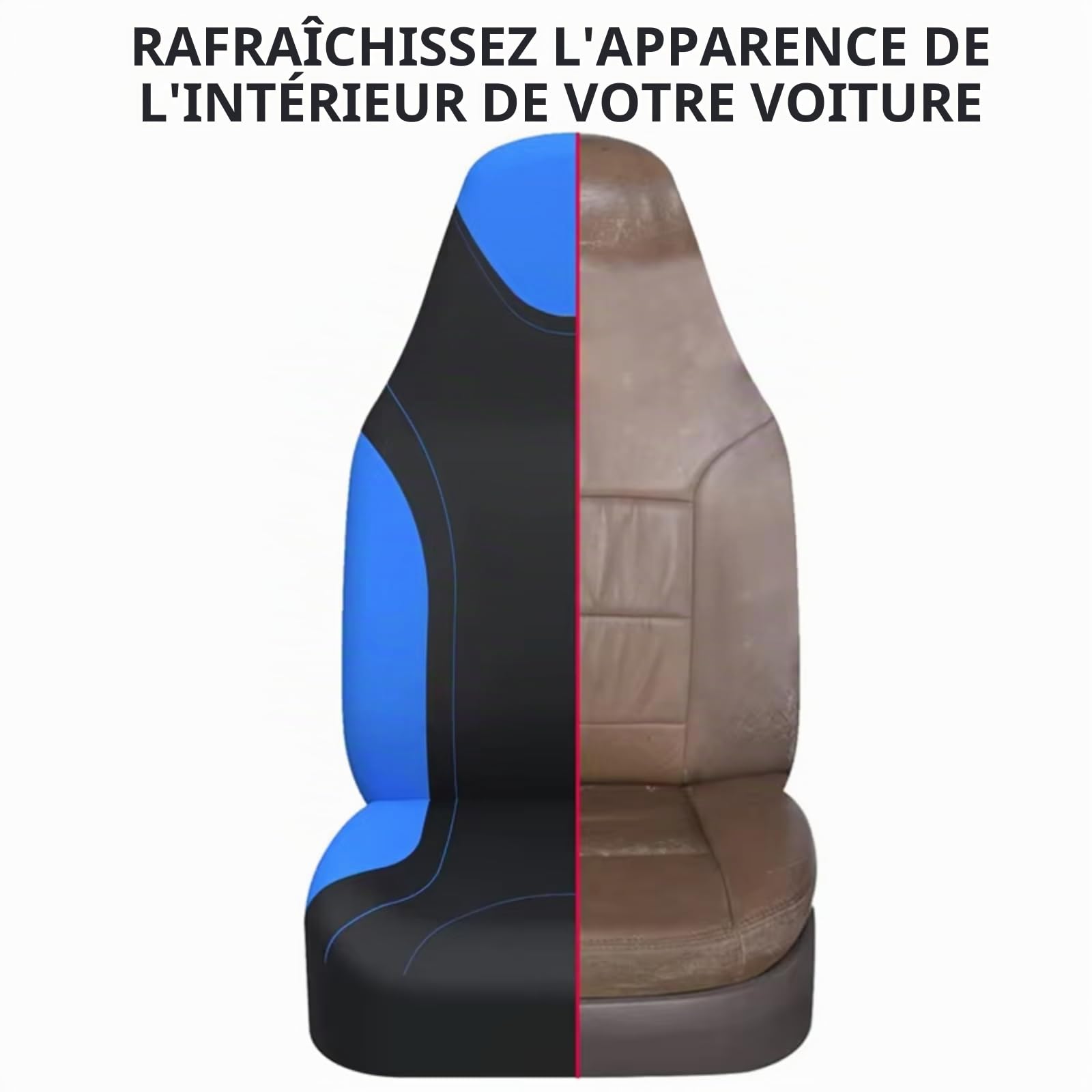 2 Housses de siège Auto, pour Renault Zoe 2019-2023 2024 Convient à Toutes Les Saisons Facile à Installer Siège Auto Respirant Antidérapant,A Beige