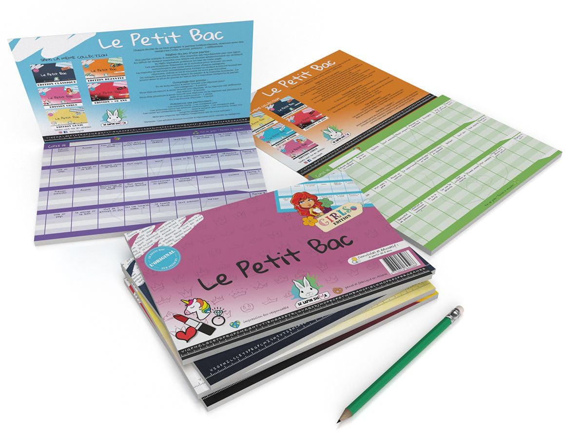 Gioco Del Petit BAC Edizione +18: Blocco Da 50 Pagine Con Categorie Tabù - Divertimento Assicurato Per Adulti - 3