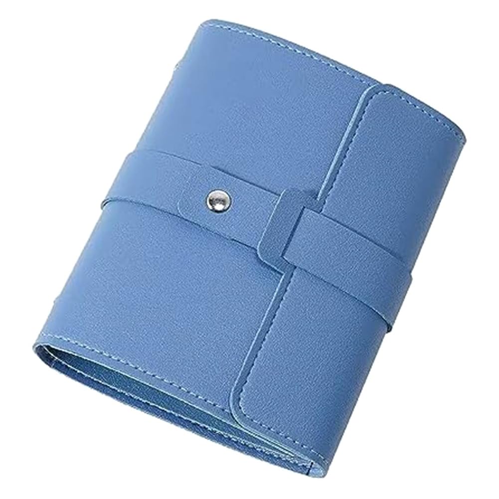 Tassteen Jewelry Storage Bag,Earring Storage Bag,Portable Foldable Leather Earring Storage Case,Travel Jewelry Storage Bag Roll A Easy to Use