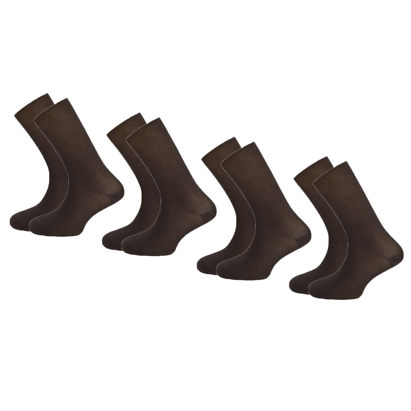 UPAREL Gents Cotton Plain Formal Mid-Calf Crew Length Socks (Pack of 4)-picture-18