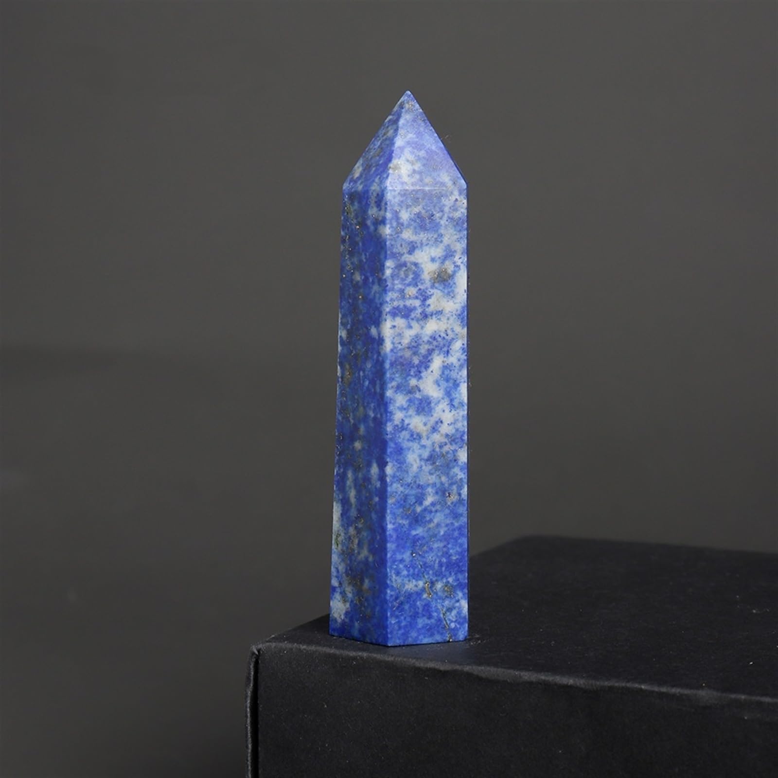 Ylquxeuv One Color 7-8Cm Crystal Point Quartz Rainbow Wand Column Rose Rock Home Decor Stone (Color : Laspis Lazuli)