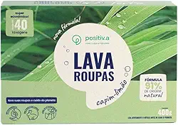 Sabão De Coco Em Pó Natural Vegano Hipoalergênico 400g - positiva eco (Capim-Limão)