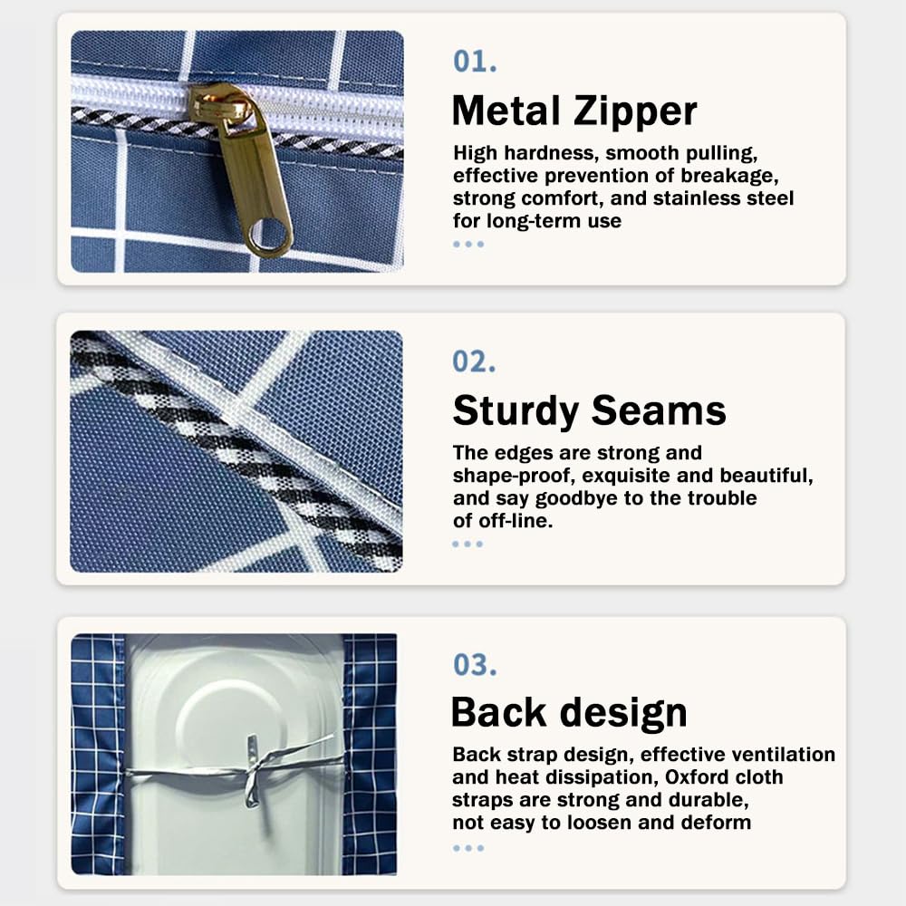 FANSU Washing Machine Cover Plant Waterproof Dustproof Front Load Washer Dryer Machine Cover Protector Sunscreen Washer Protection Tumble Dryer Cover