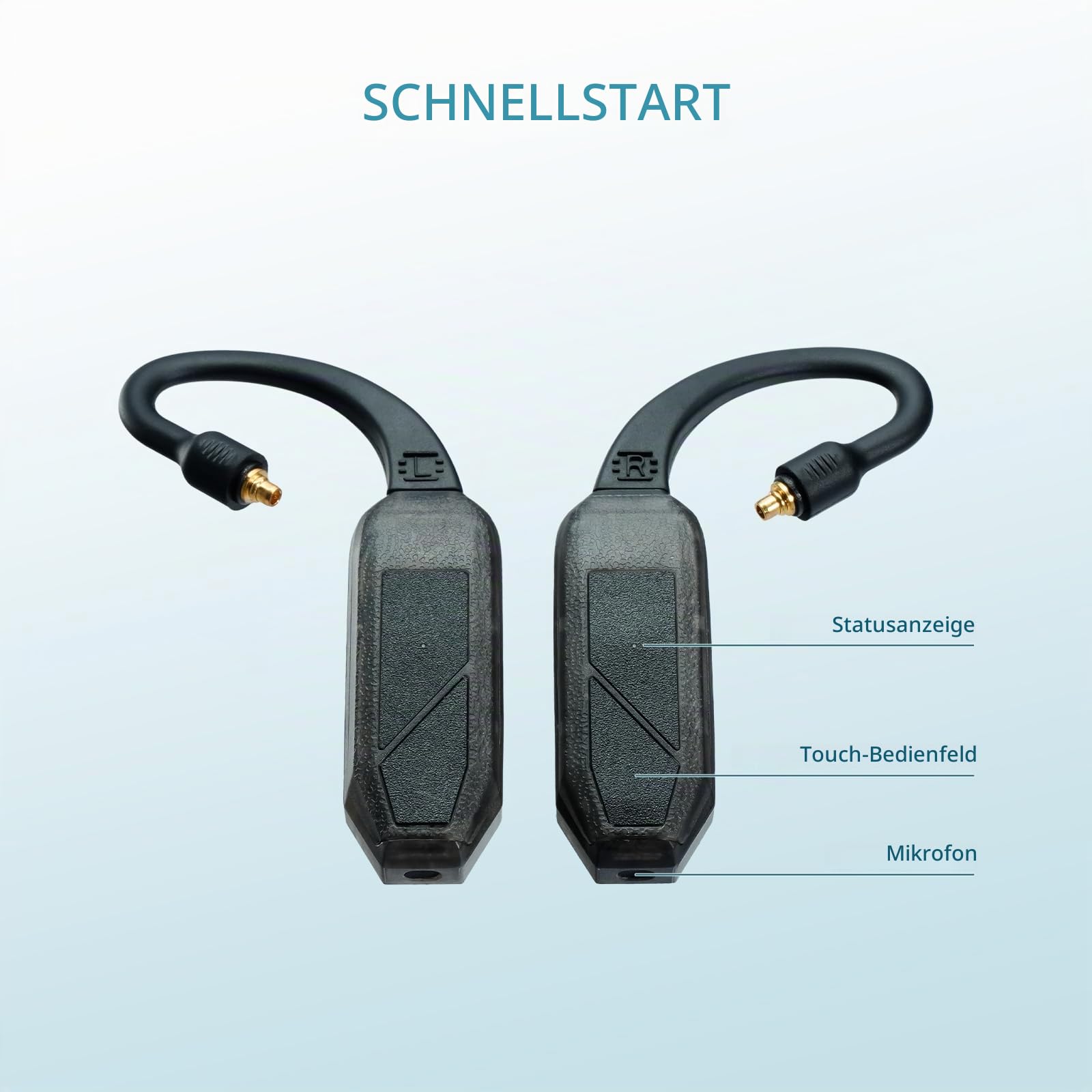 IFI GO Pod Air HD Bluetooth DAC & Amp für IEMs | Leichtes TWS-System, 96kHz/24bit Hi-Res, LDAC, LHDC & aptX Adaptive, Austauschbare IEM-Anschlüsse, Reisekoffer