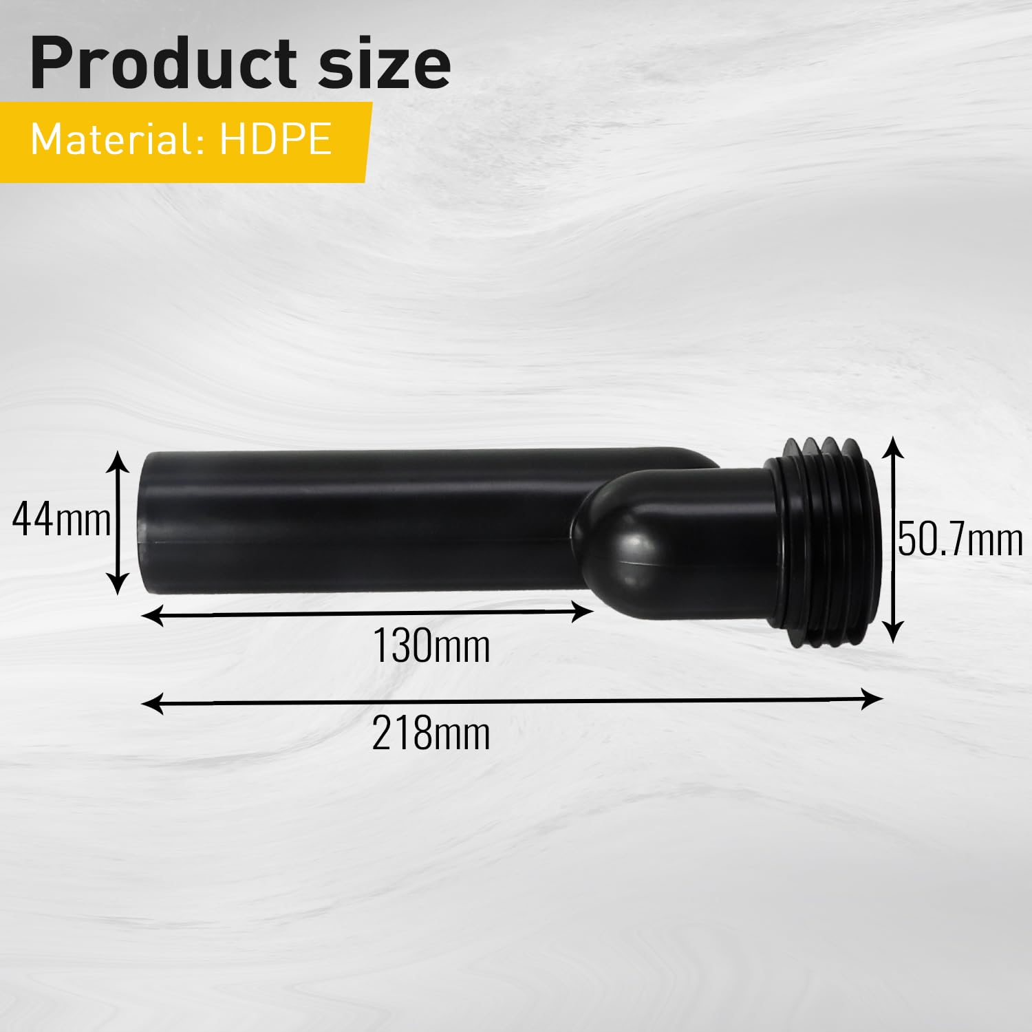 Juego de conectores de pared para tanque de inodoro con material HDPE, compatible con inodoros Geberit, tanque de agua oculto, tubo de drenaje de agua de alta calidad y fácil instalación