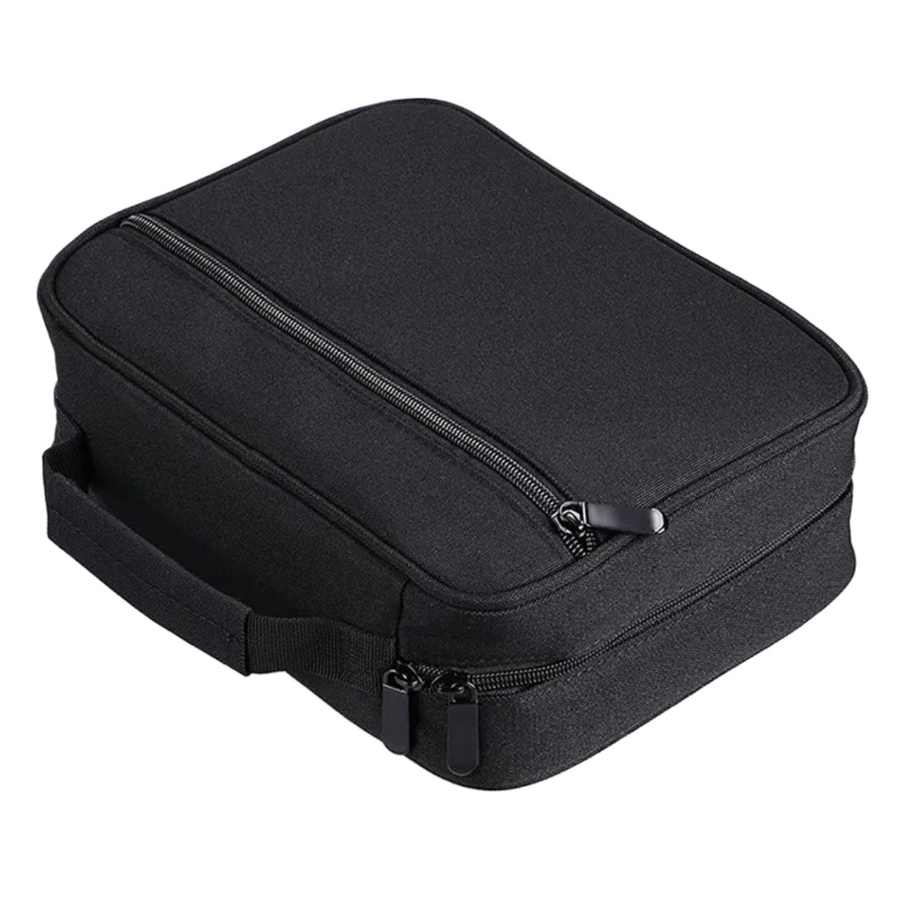 Trousse Crayon Sac de Rangement for marqueurs en Toile à 40/60/80 Trous, étui à stylos créatif Amovible et Pliable(Black 40 Holes)