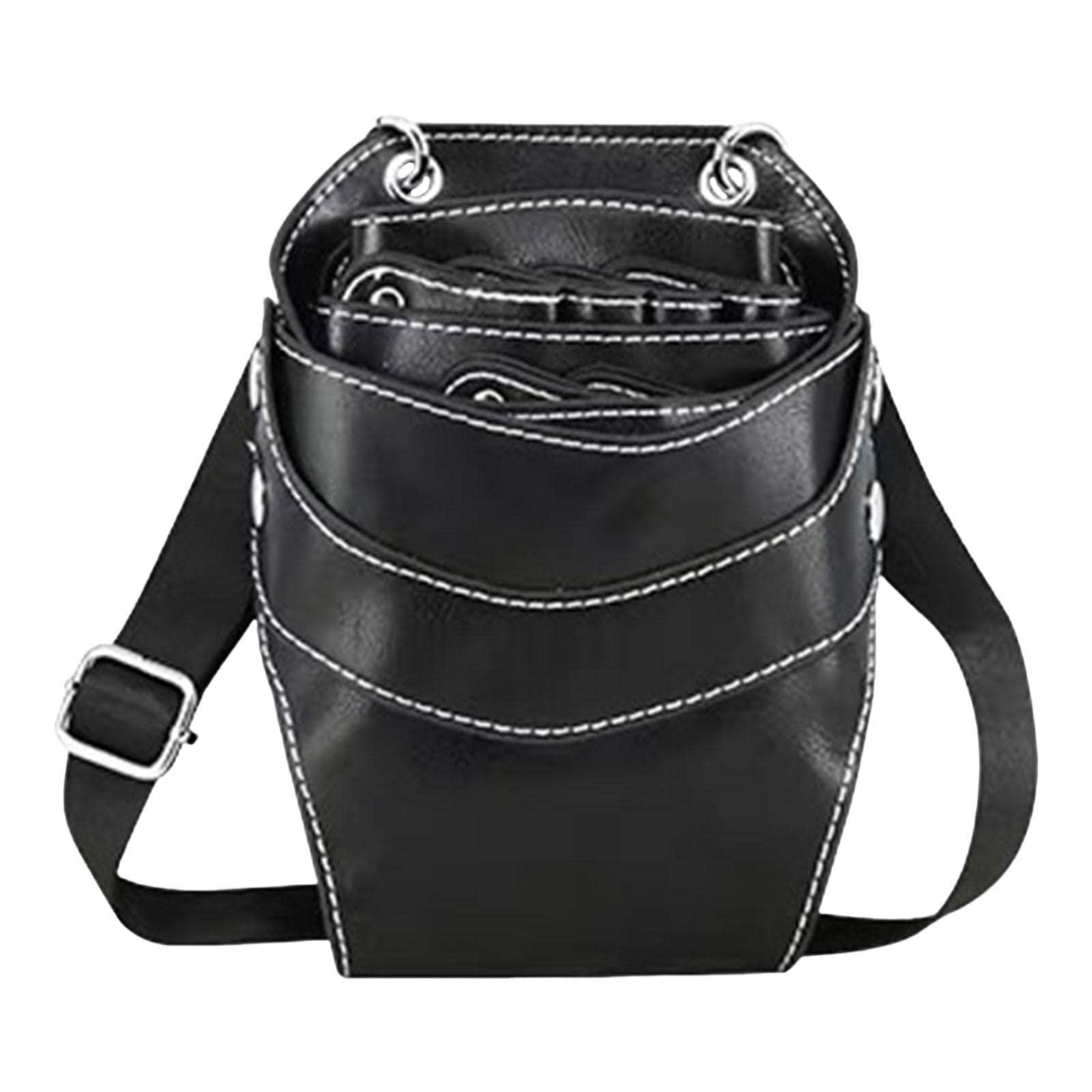 Scissors Pouch Hairdressing Scissors Bag for Scissors Makeup Brushes Black-image-0
