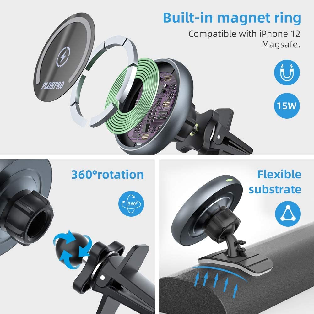 Supporto Magnetico Per Caricabatterie Wireless Per IPhone 16 - Foto 7