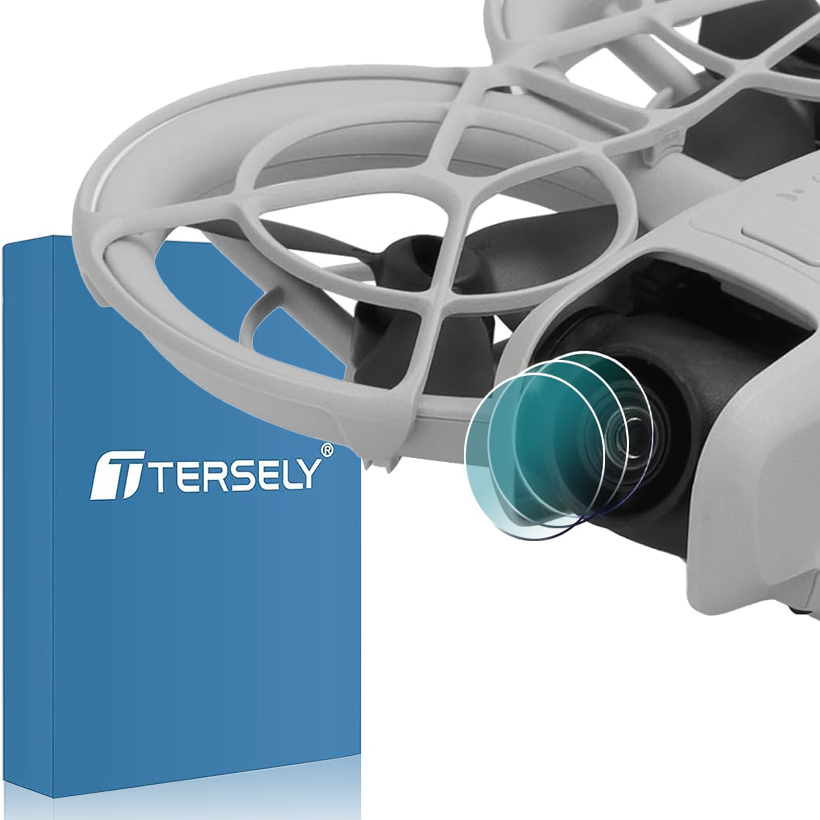 T Tersely [3 Pack] Lens Protector for DJI Neo Drone 2024, 9H Hardness Tempered Glass Camera Protector, Anti-Scrach, Anti-Bubble