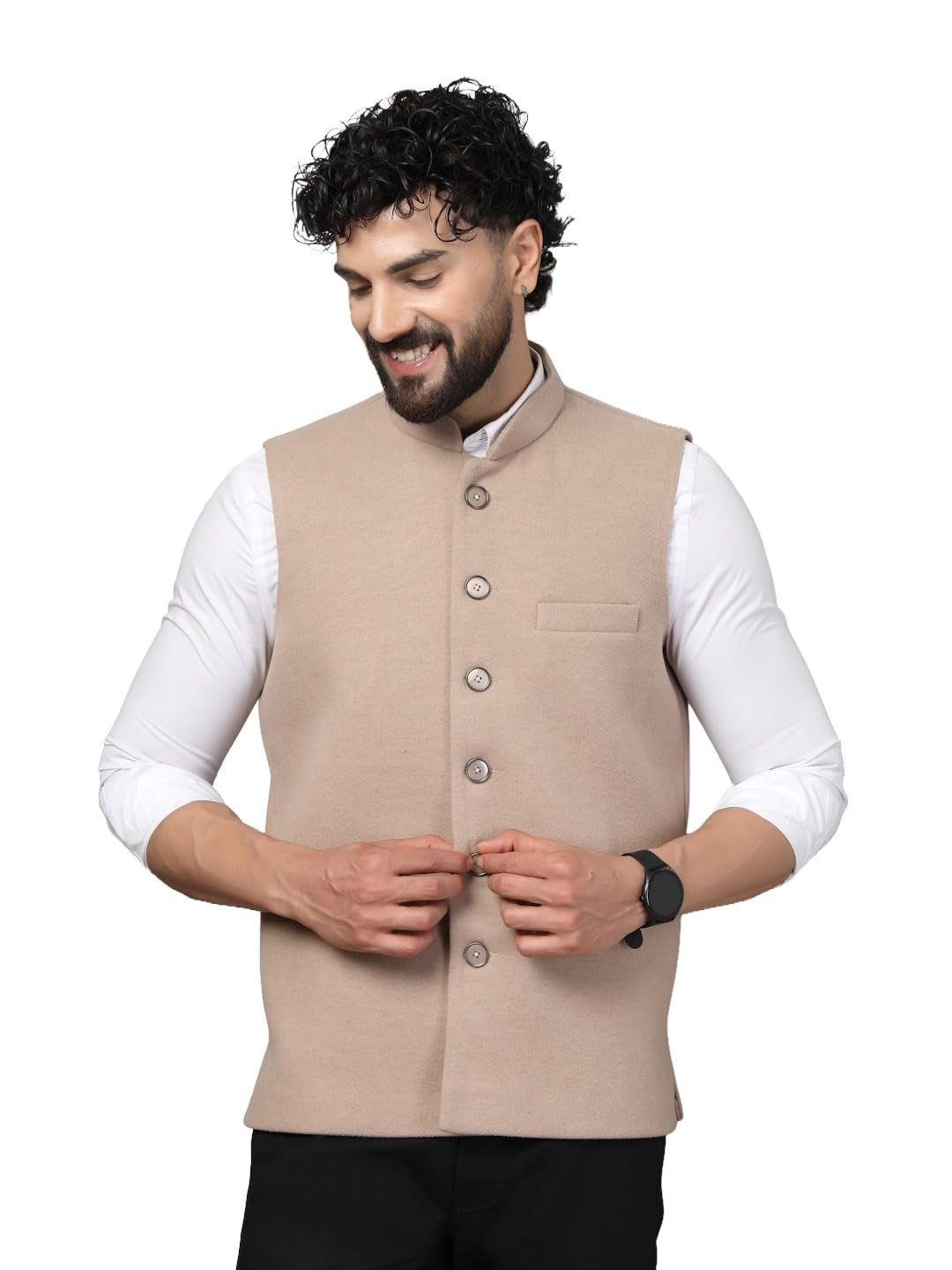 vastraa fusion Nehru Jacket for Men | Wedding Waistcoat | Ethnic Modi Jacket | Formal Traditional Indian Vest-picture-50