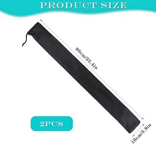 Miniatura 2 de Estuche de transporte para taco de billar, bolsa de almacenamiento de billar, estuche negro para taco de billar de 35 pulgadas