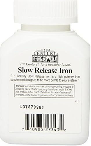 Miniatura 2 de Tabletas de hierro de liberación lenta del siglo XXI 60 ea