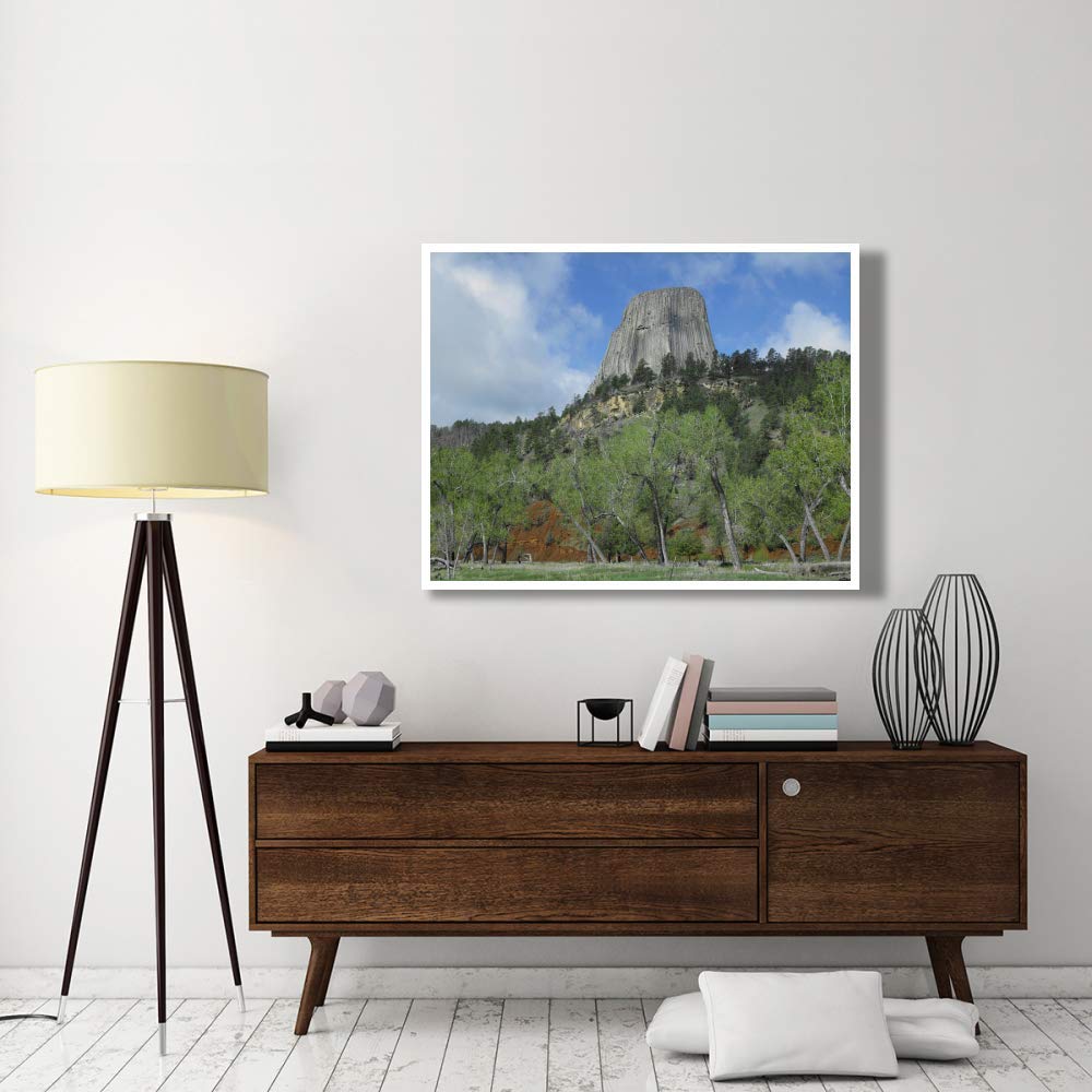 Global Gallery Devil'S Tower National Monument Showing Famous Basalt Tower, Sacred site for Native Americans, Wyoming-Paper Art