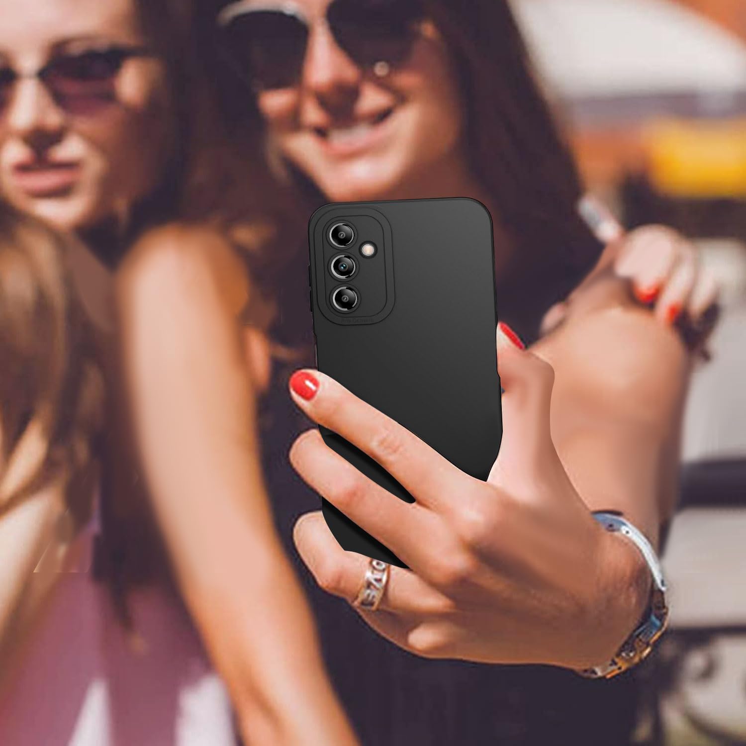 Tenphone Coque pour Samsung Galaxy A16 5G/4G, Étui de Protection Antichoc en TPU Souple avec Protection Caméra - Noir
