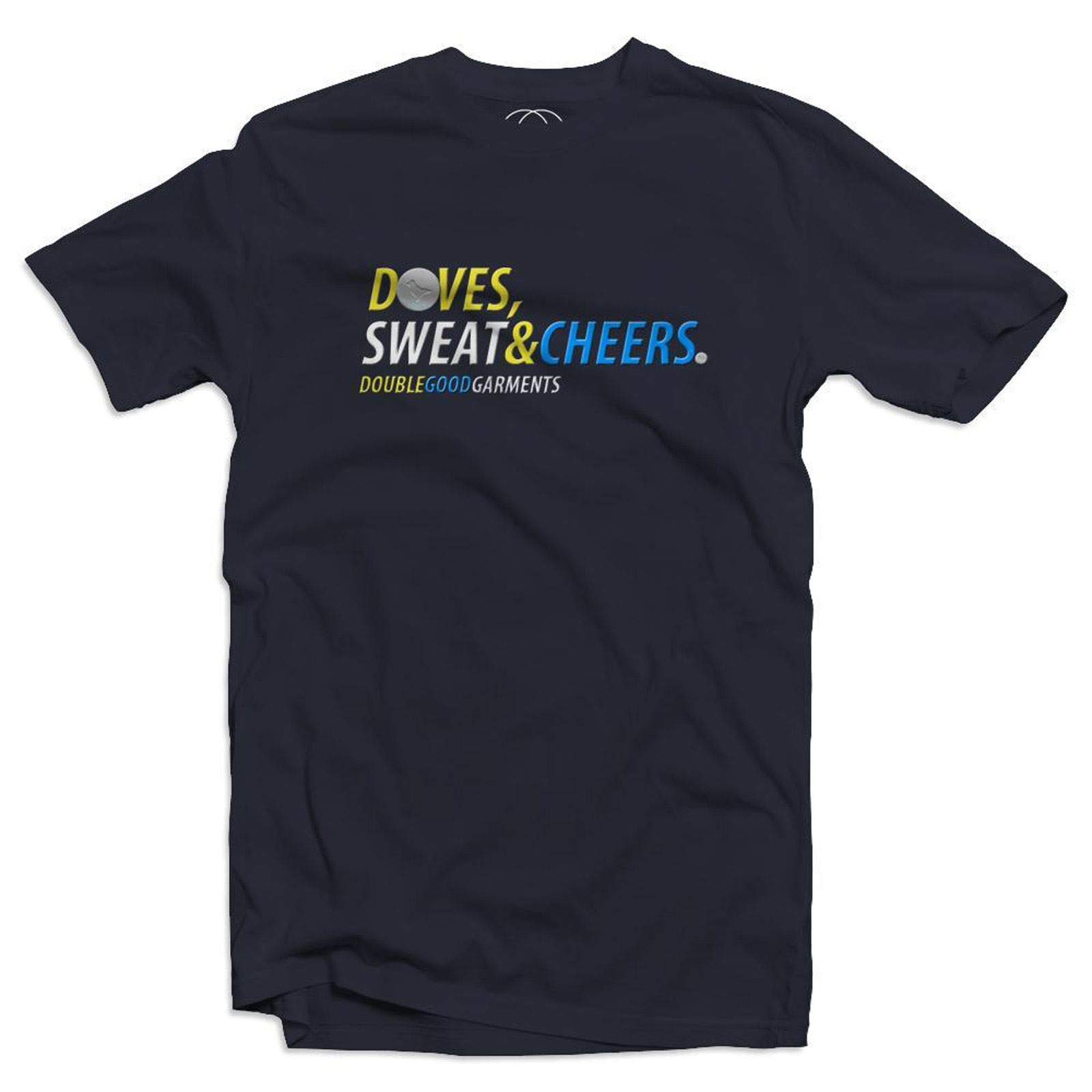 Double Good Garments Men's Black Doves Sweat And Cheers Ecstasy Acid House Dance Music Rave Dj T-Shirt (Large, )