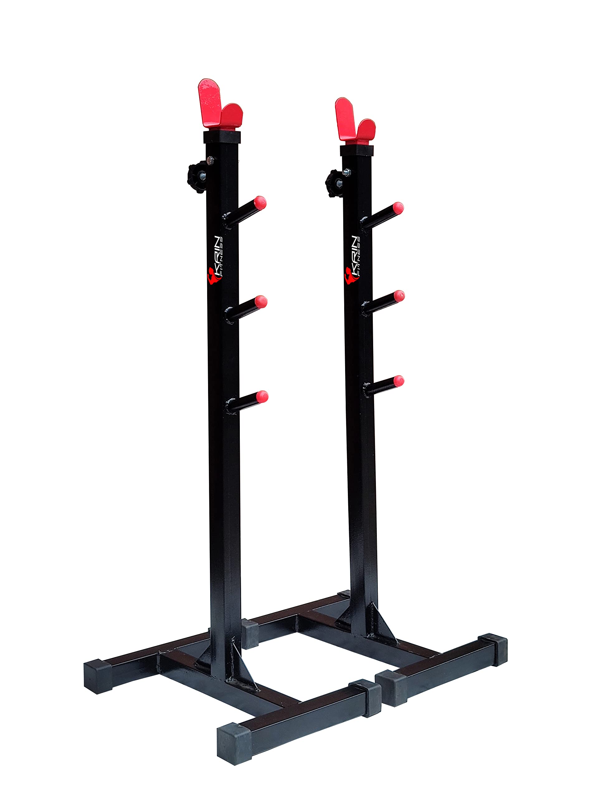 KRIN FITNESS Multi- Functional Adjustable Squat Stand with 5 Adjustable Level and Height for Home Gym, Barbell Stand for Squat Exercises Color Red & Black (B0BBGR83H6) Amazon Price History, Amazon Price Tracker